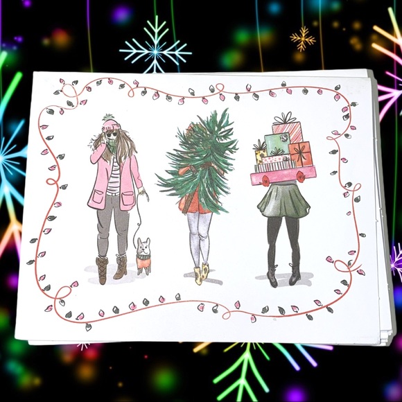 Other - 25 Christmas Girls Cards 5.5”x4.25” PRICE FIRM